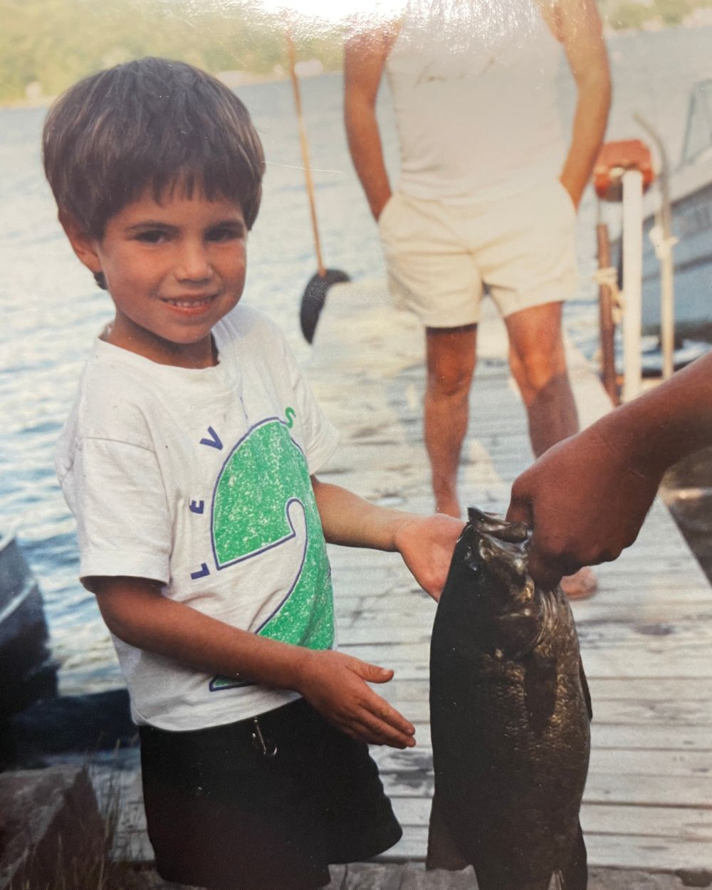 reed frick fishing as a young kid
