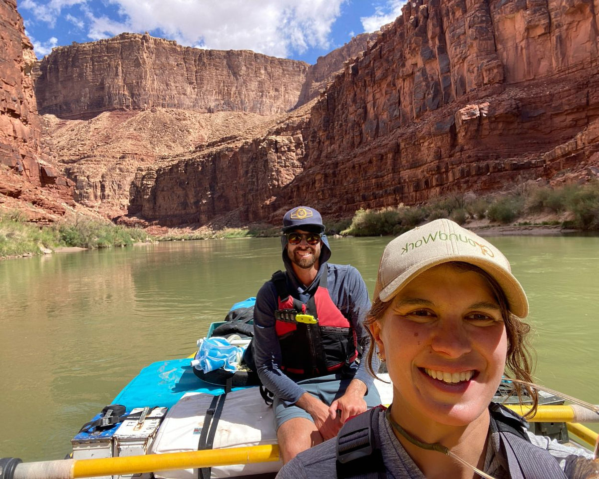 reed frick on a river trip on the colorado river in the grand canyon with family